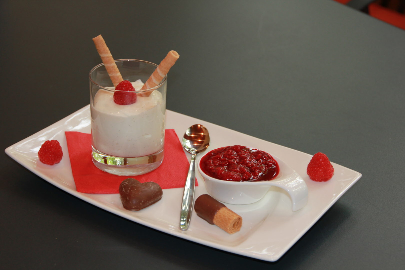 Topfen-Vanille Créme im Glas